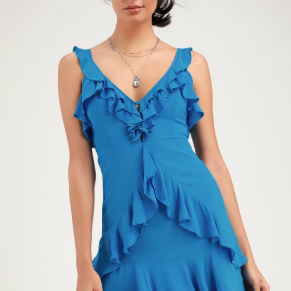 New Lulu's Blue Dress